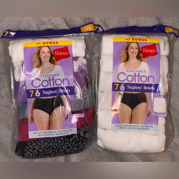 Hanes Other - 2 Pack Bundle - Hanes Women's Core Cotton Briefs
Underwear